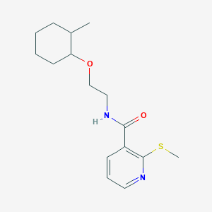 N-{2-[(2-methylcyclohexyl)oxy]ethyl}-2-(methylsulfanyl)pyridine-3-carboxamide