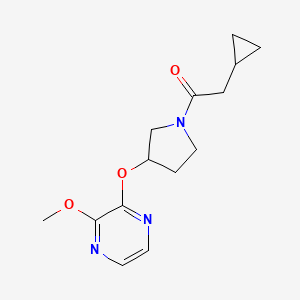 2-Cyclopropyl-1-(3-((3-methoxypyrazin-2-yl)oxy)pyrrolidin-1-yl)ethanone