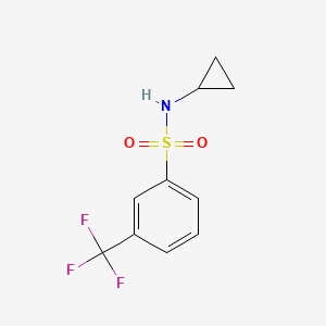 molecular formula C10H10F3NO2S B2778309 N-cyclopropyl-3-(trifluoromethyl)benzenesulfonamide CAS No. 882423-14-5