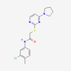 molecular formula C17H19ClN4OS B2778311 2-ethoxy-5-(2-methyl-1,3-thiazol-4-yl)-N-[4-(trifluoromethoxy)phenyl]benzenesulfonamide CAS No. 1251583-85-3