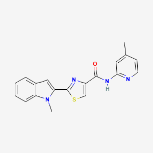 2-(1-methyl-1H-indol-2-yl)-N-(4-methylpyridin-2-yl)thiazole-4-carboxamide