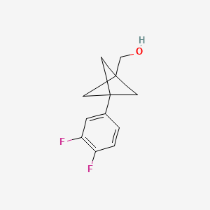 [3-(3,4-Difluorophenyl)-1-bicyclo[1.1.1]pentanyl]methanol