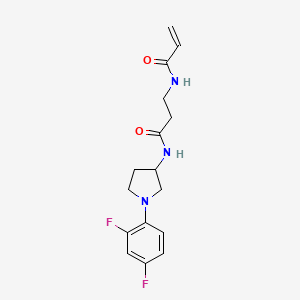N-[1-(2,4-Difluorophenyl)pyrrolidin-3-yl]-3-(prop-2-enoylamino)propanamide
