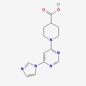 1-(6-(1H-imidazol-1-yl)pyrimidin-4-yl)piperidine-4-carboxylic acid