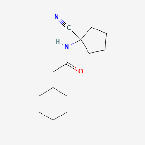 N-(1-cyanocyclopentyl)-2-cyclohexylideneacetamide