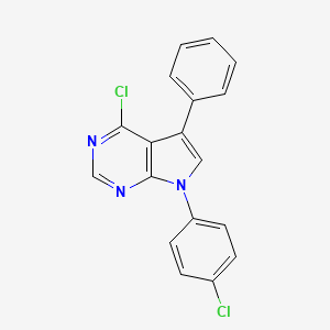 4-chloro-7-(4-chlorophenyl)-5-phenyl-7H-pyrrolo[2,3-d]pyrimidine