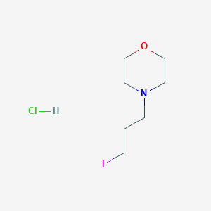molecular formula C7H15ClINO B2778359 4-(3-碘丙基)吗啉盐酸盐 CAS No. 2368872-24-4