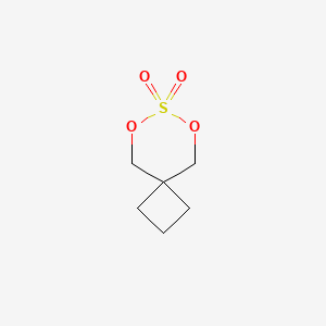 molecular formula C6H10O4S B2778360 6,8-二氧杂-7lambda6-噻杂螺[3.5]壬烷-7,7-二氧化物 CAS No. 2253631-09-1