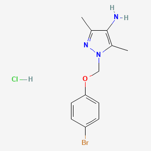 1-[(4-Bromophenoxy)methyl]-3,5-dimethyl-1H-pyrazol-4-amine hydrochloride