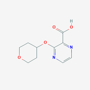 3-(Tetrahydro-2H-pyran-4-yloxy)pyrazine-2-carboxylic acid