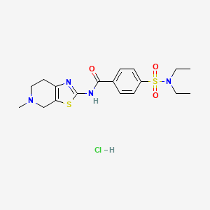 4-(N,N-diethylsulfamoyl)-N-(5-methyl-4,5,6,7-tetrahydrothiazolo[5,4-c]pyridin-2-yl)benzamide hydrochloride