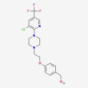 [4-(2-{4-[3-Chloro-5-(trifluoromethyl)pyridin-2-yl]piperazin-1-yl}ethoxy)phenyl]methanol