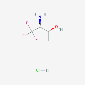 (2R,3S)-3-Amino-4,4,4-trifluorobutan-2-ol;hydrochloride