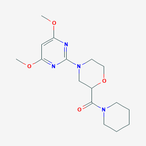 [4-(4,6-Dimethoxypyrimidin-2-yl)morpholin-2-yl]-piperidin-1-ylmethanone