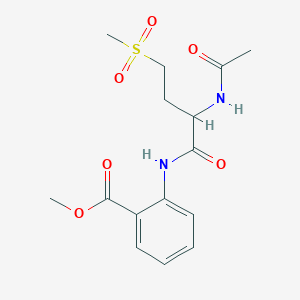 Methyl 2-{[2-(acetylamino)-4-(methylsulfonyl)butanoyl]amino}benzoate