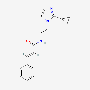 molecular formula C17H19N3O B2778430 N-(2-(2-cyclopropyl-1H-imidazol-1-yl)ethyl)cinnamamide CAS No. 2035037-01-3