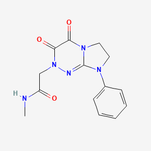 2-(3,4-dioxo-8-phenyl-3,4,7,8-tetrahydroimidazo[2,1-c][1,2,4]triazin-2(6H)-yl)-N-methylacetamide