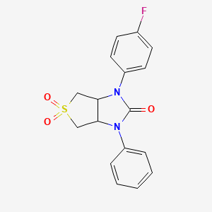 1-(4-fluorophenyl)-3-phenyltetrahydro-1H-thieno[3,4-d]imidazol-2(3H)-one 5,5-dioxide