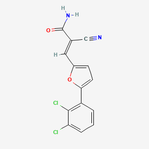2-Cyano-3-(5-(2,3-dichlorophenyl)furan-2-yl)acrylamide