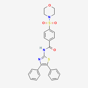 N-(4,5-diphenylthiazol-2-yl)-4-(morpholinosulfonyl)benzamide