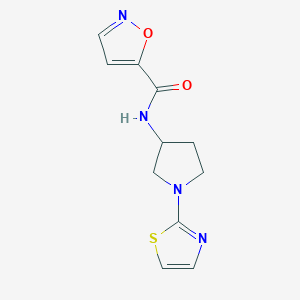 N-(1-(thiazol-2-yl)pyrrolidin-3-yl)isoxazole-5-carboxamide