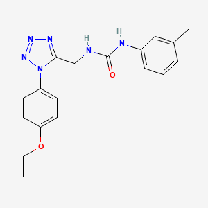 1-((1-(4-ethoxyphenyl)-1H-tetrazol-5-yl)methyl)-3-(m-tolyl)urea
