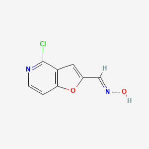 (NE)-N-[(4-chlorofuro[3,2-c]pyridin-2-yl)methylidene]hydroxylamine