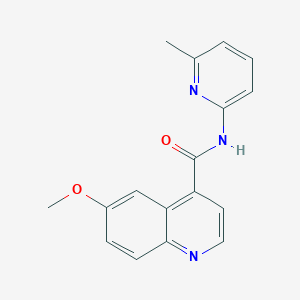 molecular formula C17H15N3O2 B2778493 6-methoxy-N-(6-methylpyridin-2-yl)quinoline-4-carboxamide CAS No. 2415491-30-2