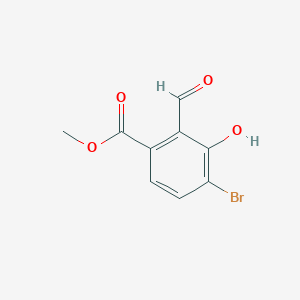 molecular formula C9H7BrO4 B2778551 Methyl 4-bromo-2-formyl-3-hydroxybenzoate CAS No. 2092432-54-5
