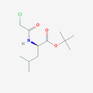 molecular formula C12H22ClNO3 B2778569 tert-butyl (2R)-2-(2-chloroacetamido)-4-methylpentanoate CAS No. 1909288-17-0