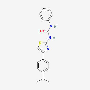 molecular formula C19H19N3OS B2778571 1-(4-(4-Isopropylphenyl)thiazol-2-yl)-3-phenylurea CAS No. 391222-17-6