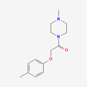 molecular formula C14H20N2O2 B2778581 2-(4-甲基苯氧基)-1-(4-甲基哌嗪-1-基)乙酮 CAS No. 426235-15-6
