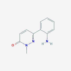 molecular formula C11H11N3O B2778589 6-(2-aminophenyl)-2-methylpyridazin-3(2H)-one CAS No. 1448027-35-7