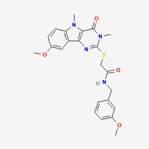 molecular formula C23H24N4O4S B2778598 3-(azepan-1-ylsulfonyl)-N-(4-isopropylbenzyl)-1-methyl-1H-pyrazole-4-carboxamide CAS No. 1113102-44-5