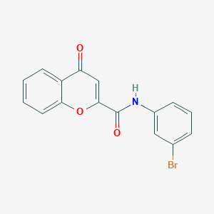molecular formula C16H10BrNO3 B2778609 N-(3-溴苯基)-4-氧代-4H-香豆素-2-甲酰胺 CAS No. 361166-49-6
