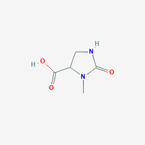 molecular formula C5H8N2O3 B2778625 3-Methyl-2-oxoimidazolidine-4-carboxylic acid CAS No. 1314897-94-3