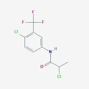 molecular formula C10H8Cl2F3NO B2778627 2-氯-N-[4-氯-3-(三氟甲基)苯基]丙酰胺 CAS No. 730951-38-9