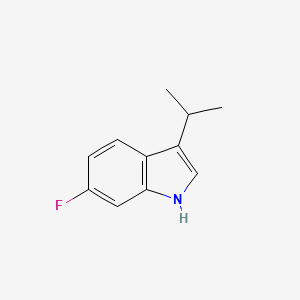 molecular formula C11H12FN B2778634 6-Fluoro-3-isopropyl-1H-indole CAS No. 1707580-60-6
