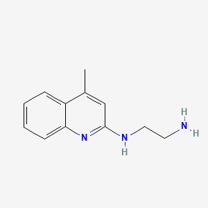 molecular formula C12H15N3 B2778640 N-(4-甲基-喹啉-2-基)-乙烷-1,2-二胺 CAS No. 91642-90-9