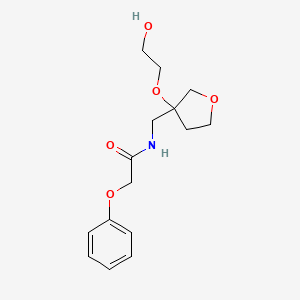 N-((3-(2-hydroxyethoxy)tetrahydrofuran-3-yl)methyl)-2-phenoxyacetamide