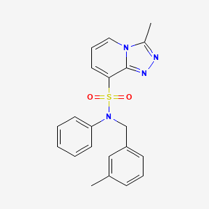 3-methyl-N-[(3-methylphenyl)methyl]-N-phenyl-[1,2,4]triazolo[4,3-a]pyridine-8-sulfonamide