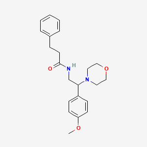 N-(2-(4-methoxyphenyl)-2-morpholinoethyl)-3-phenylpropanamide