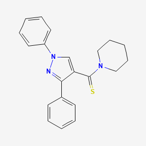 B2778656 1-(1,3-diphenyl-1H-pyrazole-4-carbothioyl)piperidine CAS No. 312746-22-8