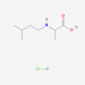 B2778657 2-[(3-Methylbutyl)amino]propanoic acid hydrochloride CAS No. 1396967-02-4