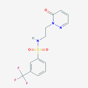 B2778674 N-(2-(6-oxopyridazin-1(6H)-yl)ethyl)-3-(trifluoromethyl)benzenesulfonamide CAS No. 1021206-55-2