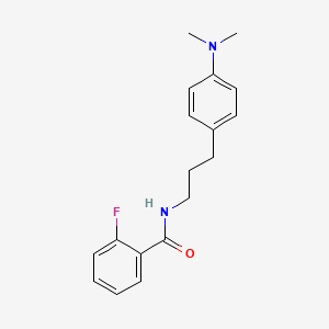 molecular formula C18H21FN2O B2778709 N-(3-(4-(dimethylamino)phenyl)propyl)-2-fluorobenzamide CAS No. 953383-43-2