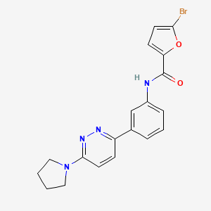 5-bromo-N-(3-(6-(pyrrolidin-1-yl)pyridazin-3-yl)phenyl)furan-2-carboxamide