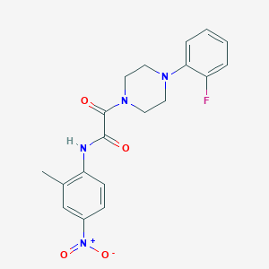 2-[4-(2-fluorophenyl)piperazin-1-yl]-N-(2-methyl-4-nitrophenyl)-2-oxoacetamide