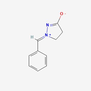 molecular formula C10H10N2O B2778728 (E)-2-Benzylidene-5-oxopyrazolidin-2-ium-1-ide CAS No. 1321111-54-9