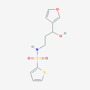 N-(3-(furan-3-yl)-3-hydroxypropyl)thiophene-2-sulfonamide